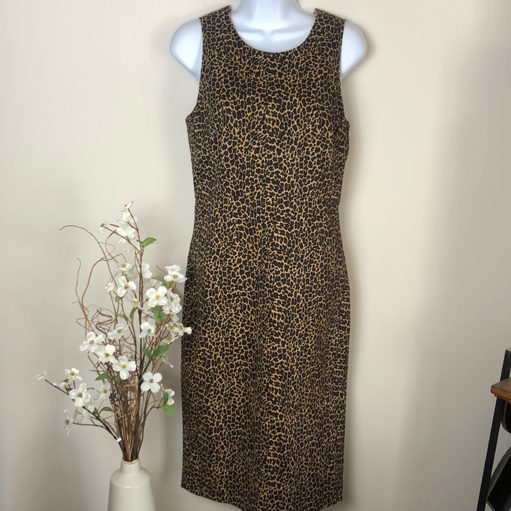 J. Crew Factory Leopard print dress